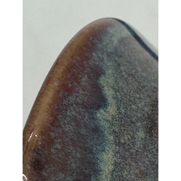 Patton Pottery Seattle artist 8.5“ bowl Matthew Studio Hand Thrown Freeform PNW - Picture 12 of 16